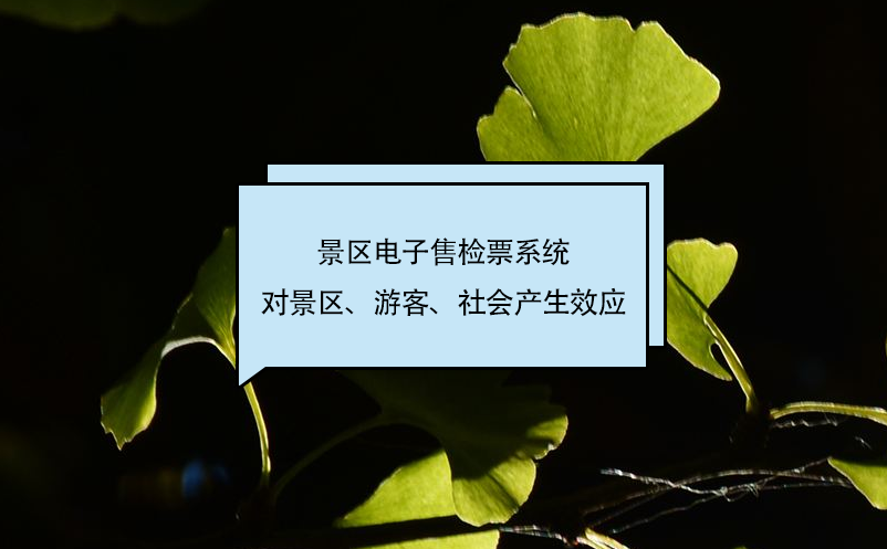 景區(qū)電子售檢票系統(tǒng)對(duì)景區(qū)、游客、社會(huì)產(chǎn)生效應(yīng)