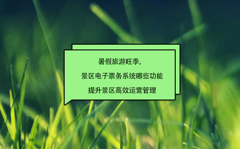 暑假旅游旺季，景區(qū)電子票務(wù)系統(tǒng)哪些功能提升景區(qū)高效運營管理