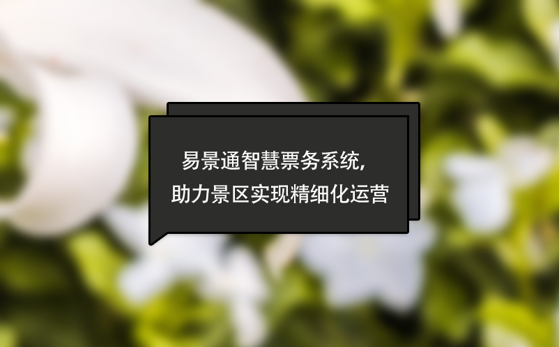 易景通智慧票務(wù)系統(tǒng)，助力景區(qū)實(shí)現(xiàn)精細(xì)化運(yùn)營