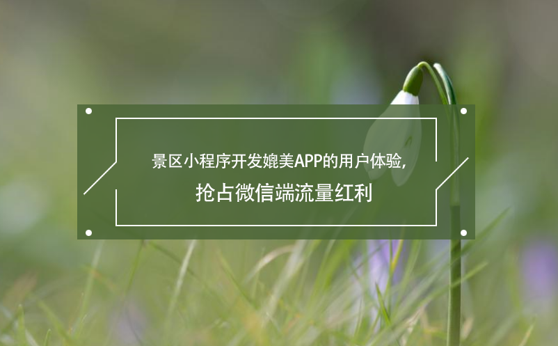 景區(qū)小程序開發(fā)媲美APP的用戶體驗(yàn)，搶占微信端流量紅利