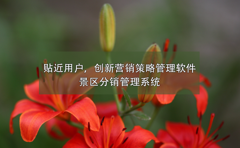 貼近用戶，創(chuàng)新營銷策略管理軟件---景區(qū)分銷管理系統(tǒng)