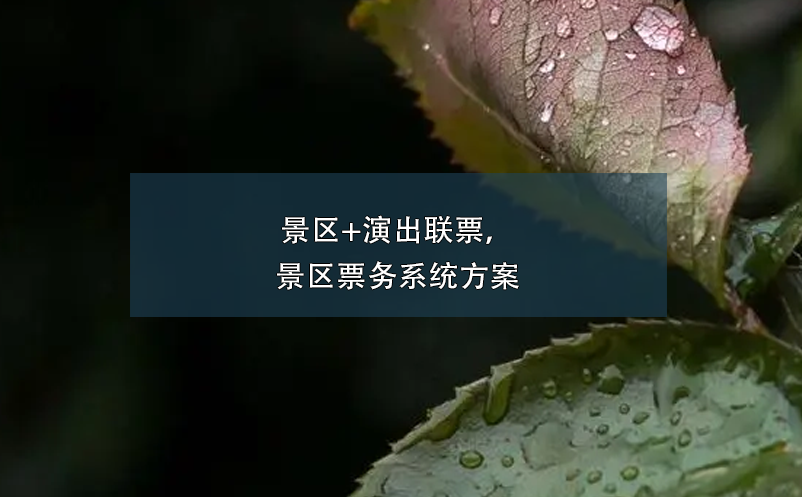 景區(qū)+演出聯(lián)票，景區(qū)票務系統(tǒng)方案