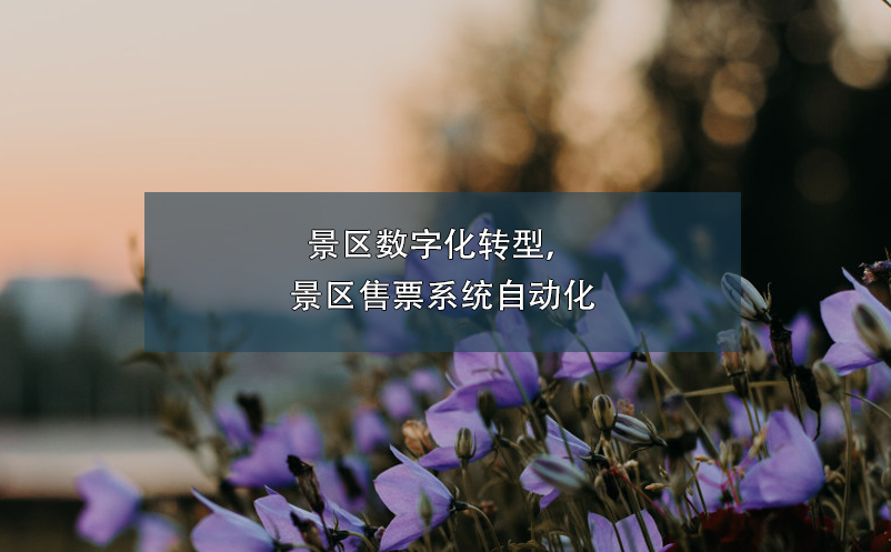 景區(qū)數(shù)字化轉(zhuǎn)型，景區(qū)售票系統(tǒng)自動化