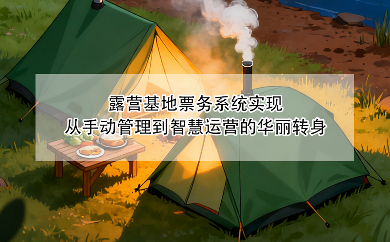 露營基地票務系統(tǒng)實現(xiàn)從手動管理到智慧運營的華麗轉身