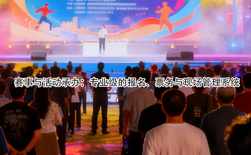 賽事與活動(dòng)承辦：專(zhuān)業(yè)級(jí)的報(bào)名、票務(wù)與現(xiàn)場(chǎng)管理系統(tǒng)