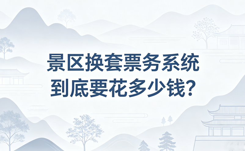 景區(qū)換套票務系統(tǒng)到底要花多少錢?