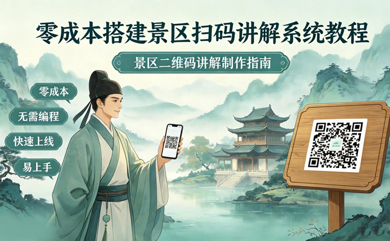 景區(qū)二維碼講解是如何制作？【零成本】搭建景區(qū)掃碼講解系統(tǒng)教程